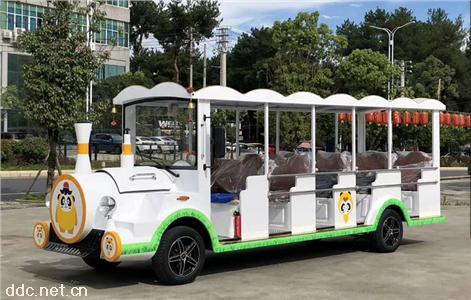  绿能达可定制颜色小火车款14座电动观光车